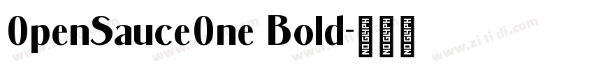 0penSauce0ne Bold字体转换
